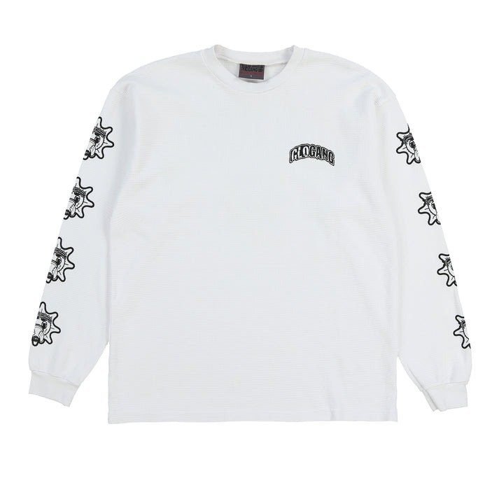 The Glo Gang Thermal Glo Long Sleeve Sweatshirt (White) GLORY BOYZ
