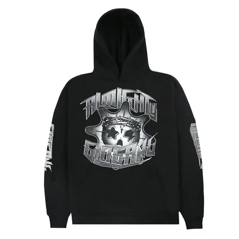 The Glo Gang Almighty Glo Skull Hoodie (Black)