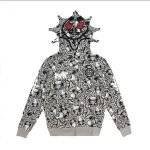 GLO MAN ZIP ALLOVER ALMIGHTY HOODIE (GREY).What Is A Glo Gang Song