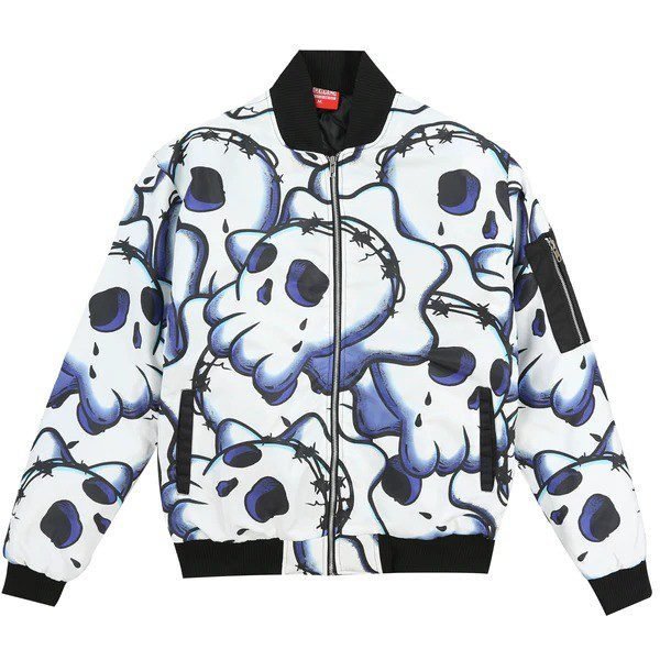 The Glo Gang Skull of Glory Bomber Jacket.How Long Does Glo Gang Take To Ship