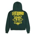 The Glo Gang Sun Font Forest Green Hoodie