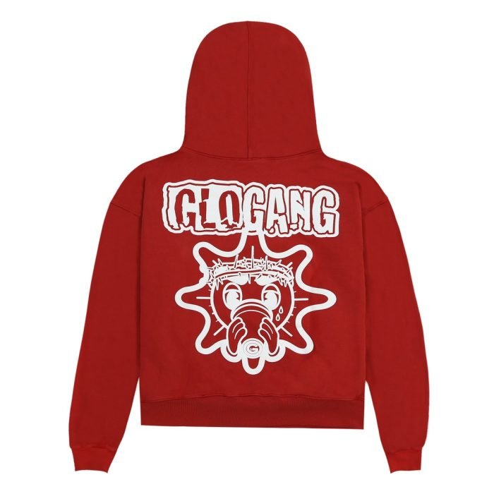 The Glo Gang Sun Font Red Hoodie